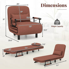 Load image into Gallery viewer, Single Convertible Sofa Bed