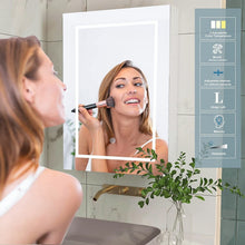 Load image into Gallery viewer, Mirrored Bathroom Cabinet With Light
