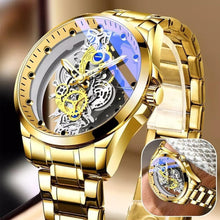 Load image into Gallery viewer, Skeleton Men's Automatic Quartz Stainless Steel Watch