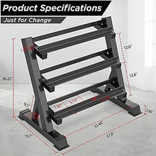 Load image into Gallery viewer, 3-Tier Dumbbells Rack Stand