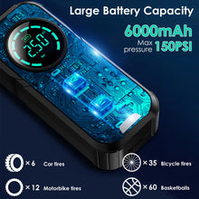 Load image into Gallery viewer, Car Portable Air Compressor Pump