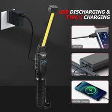Load image into Gallery viewer, Rechargeable Magnetic Flashlight For Mechanics And Workplace