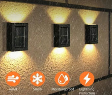Load image into Gallery viewer, 3 Pcs Solar Pathway Lights Wall Mounted