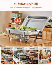 Load image into Gallery viewer, 6 Set Buffet Food Warmer