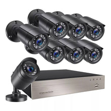 Load image into Gallery viewer, Outdoor CCTV Security Camera System Kit Night Vision