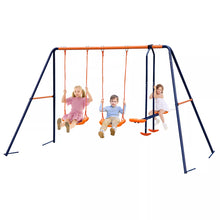 Load image into Gallery viewer, Outdoor Metal Swing Set Playground