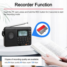 Load image into Gallery viewer, Digital Speaker Portable FM/AM SW Radio