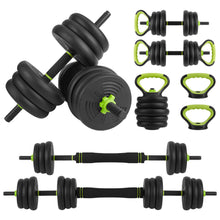 Load image into Gallery viewer, Adjustable Weight Training Barbell Dumbbell Set