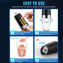 Load image into Gallery viewer, Electric Salt And Pepper Grinder 2 Pack
