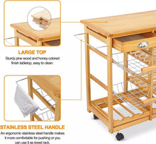 Load image into Gallery viewer, Island Carts For Kitchen