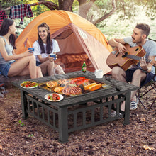 Load image into Gallery viewer, Wood Burning Fire Pit Backyard Fireplace W/Cover