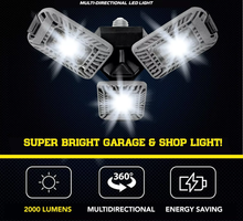 Load image into Gallery viewer, 2000 Lumens Multi-Directional Led 3 Panel Ceiling Light