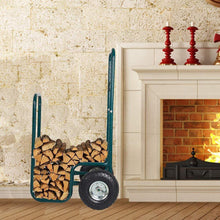 Load image into Gallery viewer, Rolling Wheeled Firewood Log Carrier Hand Cart Dolly