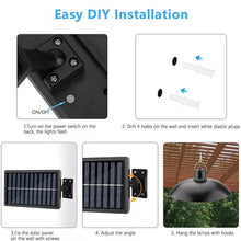 Load image into Gallery viewer, Solar Powered Double Head LED Pendant Light