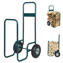 Load image into Gallery viewer, Rolling Wheeled Firewood Log Carrier Hand Cart Dolly
