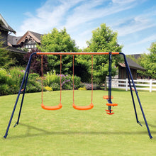 Load image into Gallery viewer, Outdoor Metal Swing Set Playground