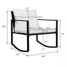 Load image into Gallery viewer, Outdoor Wicker Rocking Chair Set Of 3