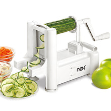 Load image into Gallery viewer, 5-in-1 Manual Vegetable Zucchini Spiralizer Noodle Maker Machine