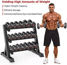 Load image into Gallery viewer, 3-Tier Dumbbells Rack Stand