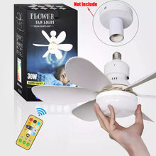 Load image into Gallery viewer, Socket Ceiling Fan With Light