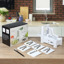 Load image into Gallery viewer, 5-in-1 Manual Vegetable Zucchini Spiralizer Noodle Maker Machine