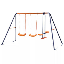 Load image into Gallery viewer, Outdoor Metal Swing Set Playground
