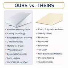 Load image into Gallery viewer, Adjustable Memory Foam Wedge Pillow with Cooling