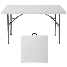 Load image into Gallery viewer, 4 FT Folding Table for Party Dining In/Outdoor