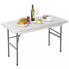 Load image into Gallery viewer, 4 FT Folding Table for Party Dining In/Outdoor