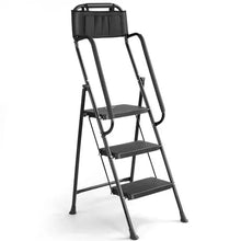 Load image into Gallery viewer, 3 Step Stool Ladder With Handrails 330 Lbs