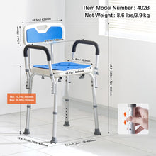Load image into Gallery viewer, Adjustable Height Shower Chair