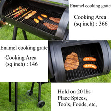Load image into Gallery viewer, Charcoal Grill with Offset Smoker Combo
