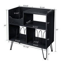 Load image into Gallery viewer, Vinyl Record Player Stand With Storage