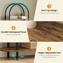 Load image into Gallery viewer, Arched Bookcase