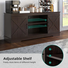 Load image into Gallery viewer, Farmhouse Coffee Bar Cabinet With Storage