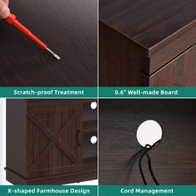 Load image into Gallery viewer, Farmhouse Coffee Bar Cabinet With Storage