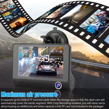 Load image into Gallery viewer, 4" Touch Screen Front and Rear Dash Cam