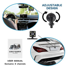 Load image into Gallery viewer, 4" Touch Screen Front and Rear Dash Cam