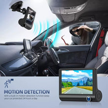 Load image into Gallery viewer, 4" Touch Screen Front and Rear Dash Cam