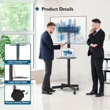 Load image into Gallery viewer, Rolling TV Stand