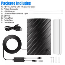 Load image into Gallery viewer, Upgraded 500 Miles Indoor Digital TV Antenna HDTV Amplified 4K UHF VHF