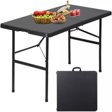 Load image into Gallery viewer, 4 FT Folding Table for Party Dining In/Outdoor