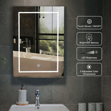 Load image into Gallery viewer, Mirrored Bathroom Cabinet With Light