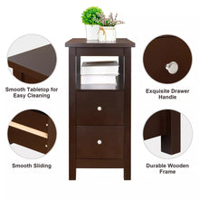 Load image into Gallery viewer, Chair Side End Table With Drawers