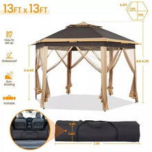 Load image into Gallery viewer, 3' X 13' Double Roof Outdoor Patio Gazebo Canopy