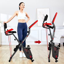 Load image into Gallery viewer, Space Saving Upper / Lower Body Motion Recumbent Exercise Bike