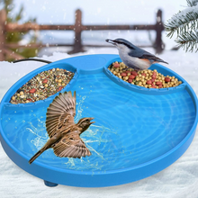 Load image into Gallery viewer, Heated Modern Winter Outdoor Garden Porch Hummingbird Bird Bath