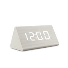Load image into Gallery viewer, Digital Wooden Bamboo Alarm Clock