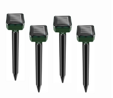 Load image into Gallery viewer, 4Pcs Ultrasonic Solar Mole and Groundhog Repellent Gopher - Repellent Pest Rodent