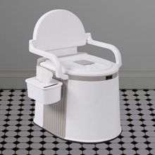 Load image into Gallery viewer, Adults Portable Freestanding Camping RV Travel Potty Toilet With Handrails